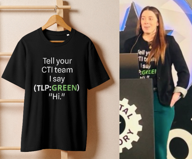 Tell your CTI team I say (TLP:GREEN) "Hi." T-shirt